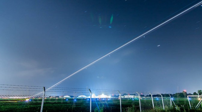 Time Exposure of Aircraft