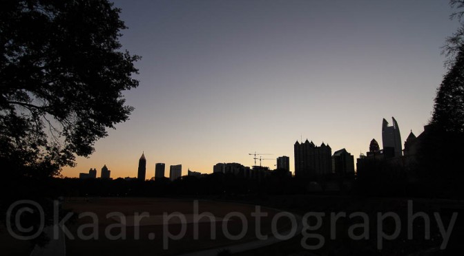 Atlanta Midtown Skyline from Piedmont Park